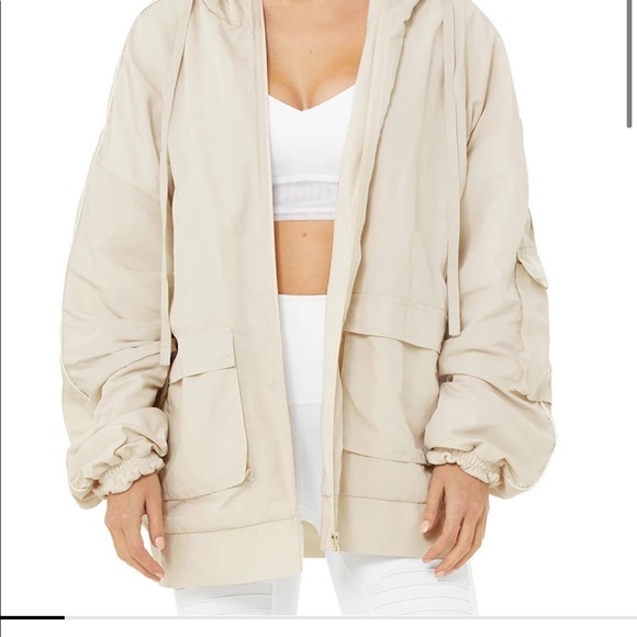 Alo Yoga Reversible Legion Jacket Bone 